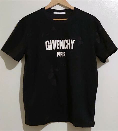 t shirt givenchy spring 2018|givenchy distressed t shirt.